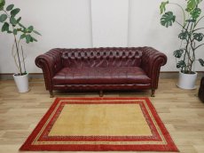 画像1: 新品 ペルシャ ギャッベ 165 × 120 cm 縦1.7m 横1.3m 2.0㎡ 〜2帖 2-3人掛けソファ サイズ 肉厚 天然 草木染 ウール ギャベ 手織り  リーズバフト ハンドメイド ラグ 絨毯 カーペット 生命の樹 赤 緑 黄色 リビングルームソファ足元やベッドサイドに MA1448-165120Z035 (1)