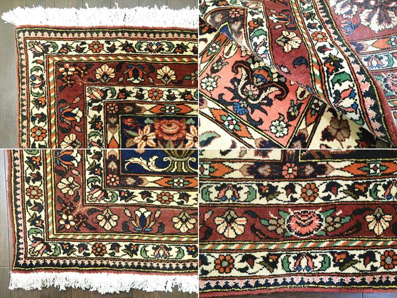 ヴィンテージ バクティアリ産 ペルシャ絨毯 143.5×103.5cm