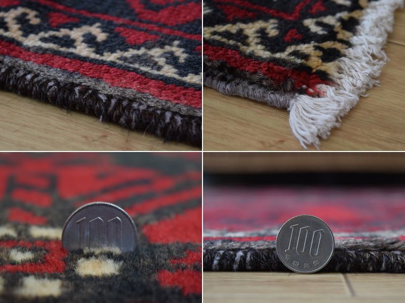 パキスタン手織り絨毯 ウール シルク SIZE :190 x 122cm - カーペット