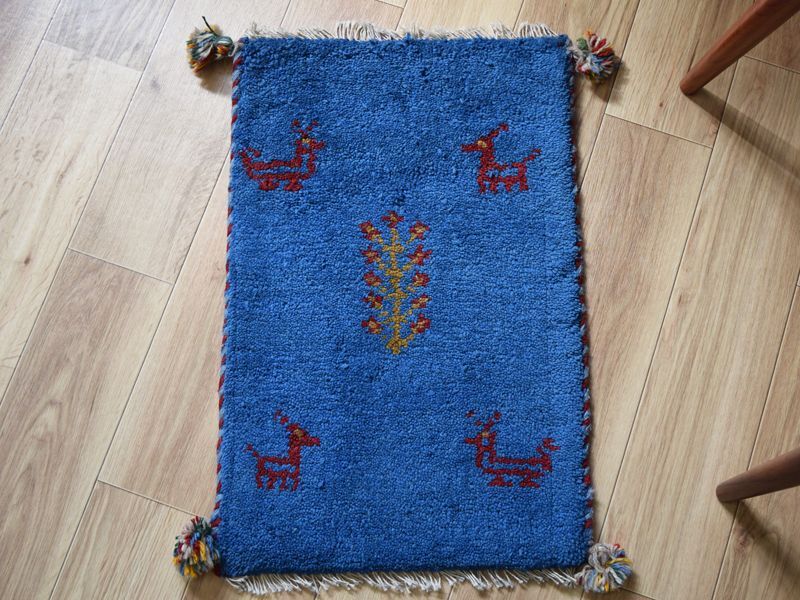 ペルシャ絨毯 ミニラグ 玄関マットサイズ-